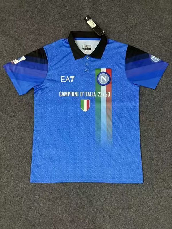 AAA Quality Napoli 22/23 Champion Blue Polo Shirts